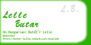 lelle butar business card